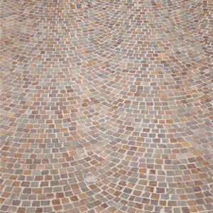 Jellegzetes porfír kiskockakő minta